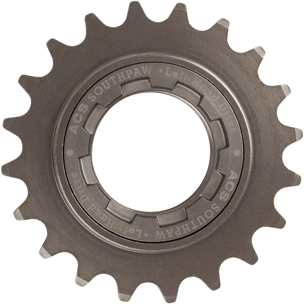 ACS Southpaw Ruota Libera Sinistra 20T 3/32" - Metallo Pistola Per Bici Fisse